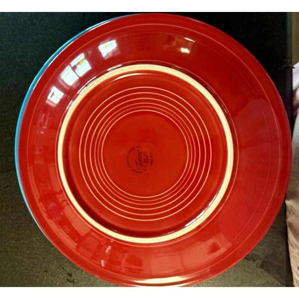Fiesta Fiestaware Mixed Color Set of 4 Dinner Plates Lead Free 10.5